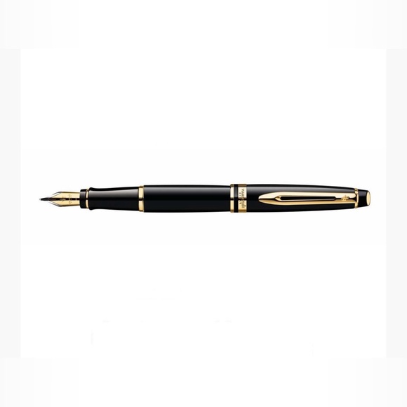 Waterman Other - Waterman Expert Fountain Pen in Black with Gold Trim Sophisticated Black Pen